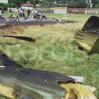 Crash site Grenada 25 Oct 83 HMM-261